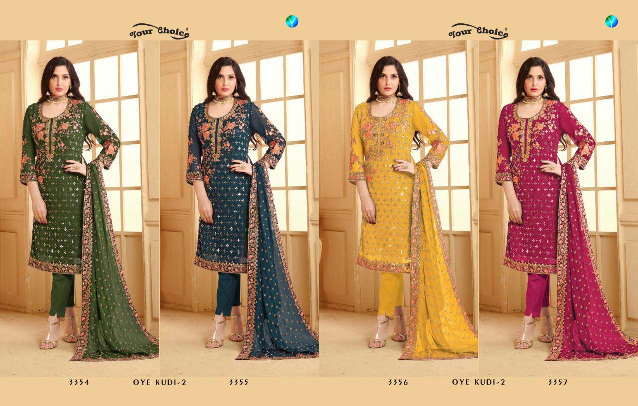 Your Choice Oye Kudi Vol-2 Viscose Chinon Suits Your Choice Oye Kudi Vol-2 Viscose Chinon Suits